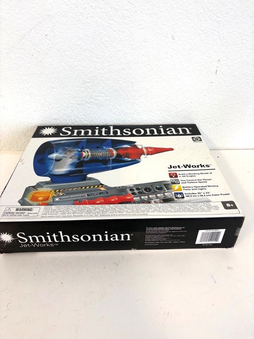 Smithsonian Jet Works Model Kit Working Jet Engine Model #944982 Sealed Complete