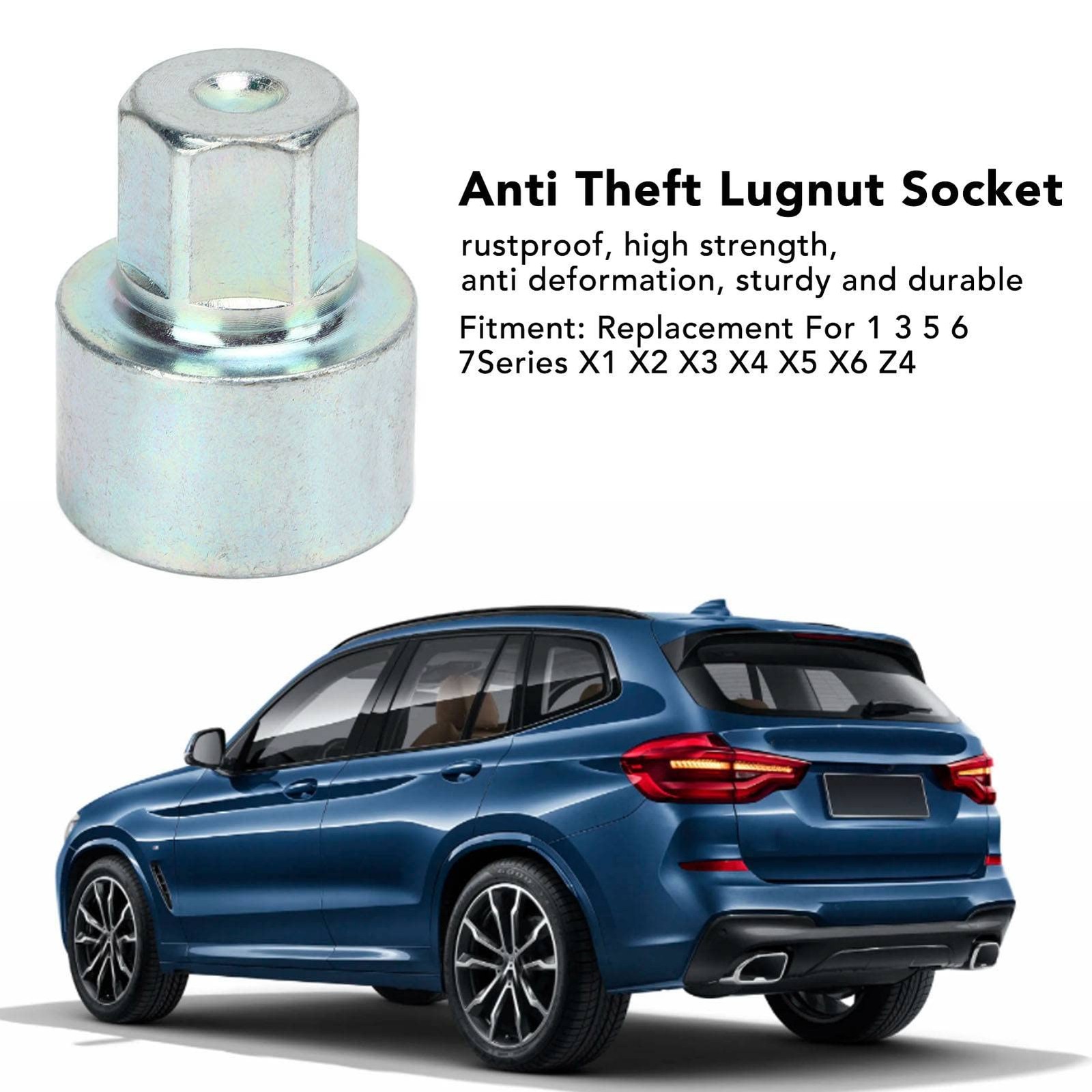 Wheel Lock Key Anti Theft Lug Nut Key Socket Replacement for 1 3 5 6 7 Popular