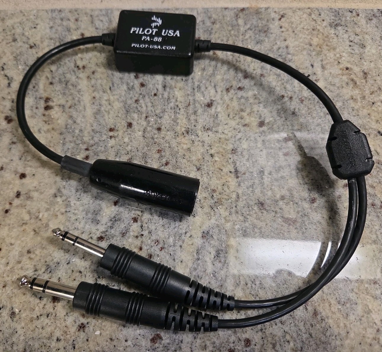 PilotUSA Low to High Impedance Adapter Military to GA Aircraft Headset PA-88