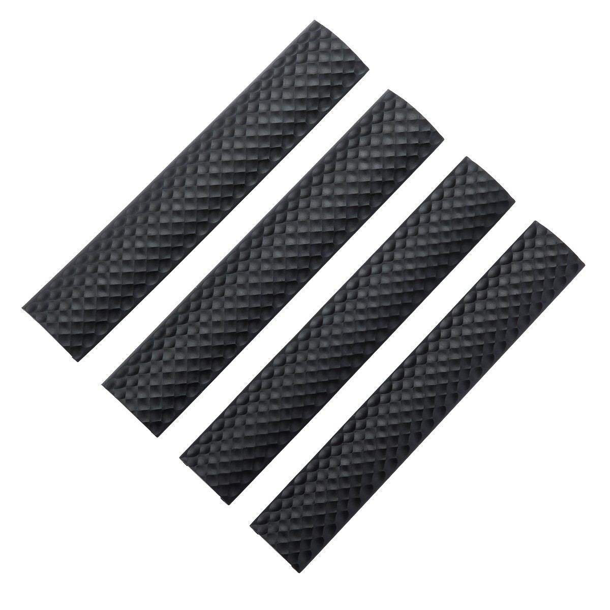 4PCS 6.2" Picatinny Rail Rubber Protector Covers Soft Rubber Panel Golf