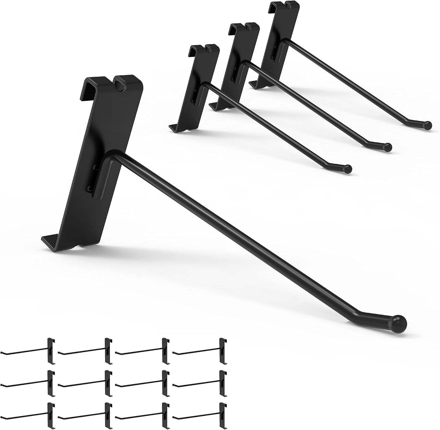 Gridwall Hooks 6 Inch, 32PC Display Hooks for Grid Wall, Hook for Grid Wall Pane