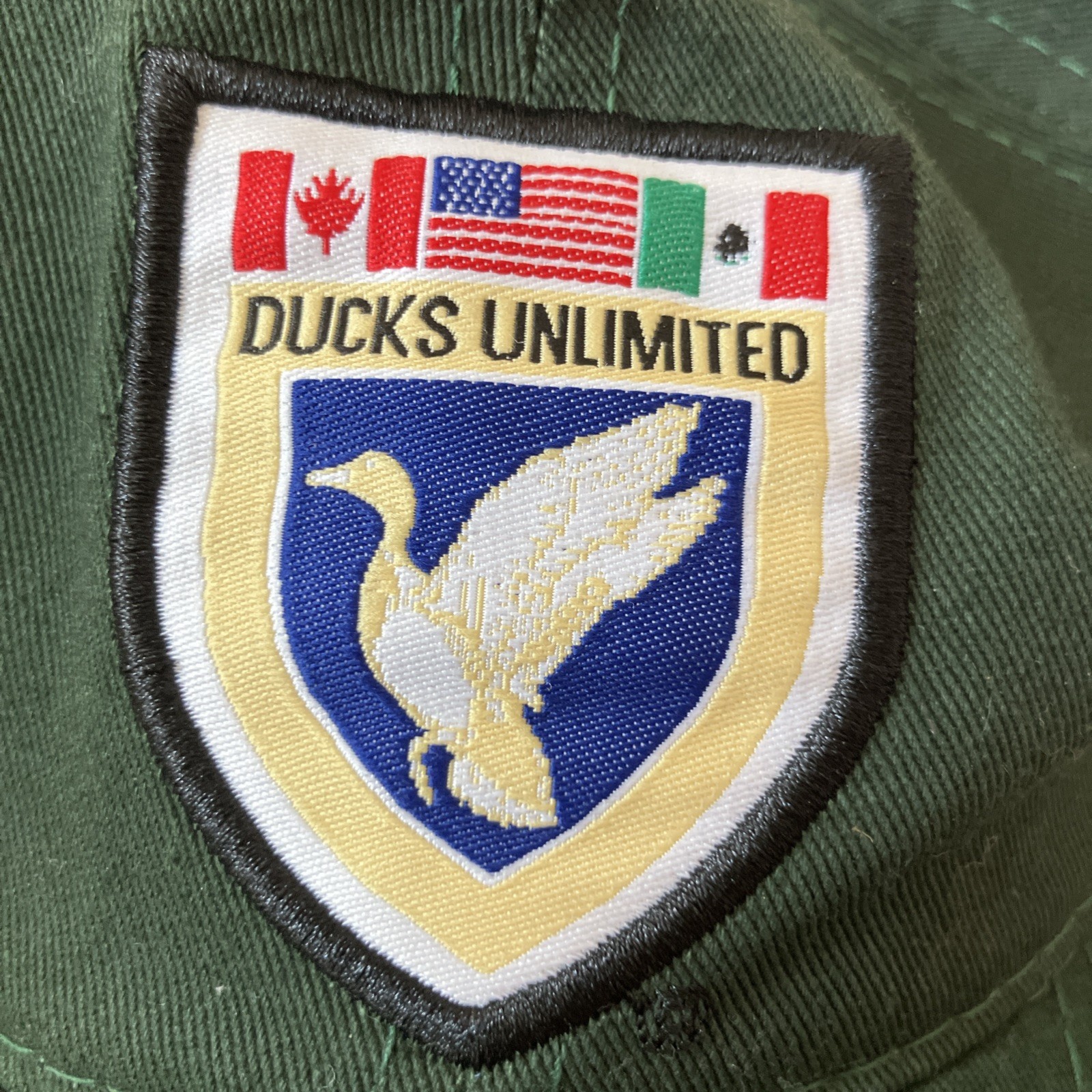 DUCKS UNLIMITED Hunter Green Adjustable Outdoor Fishing Cap Hat w/Tag new