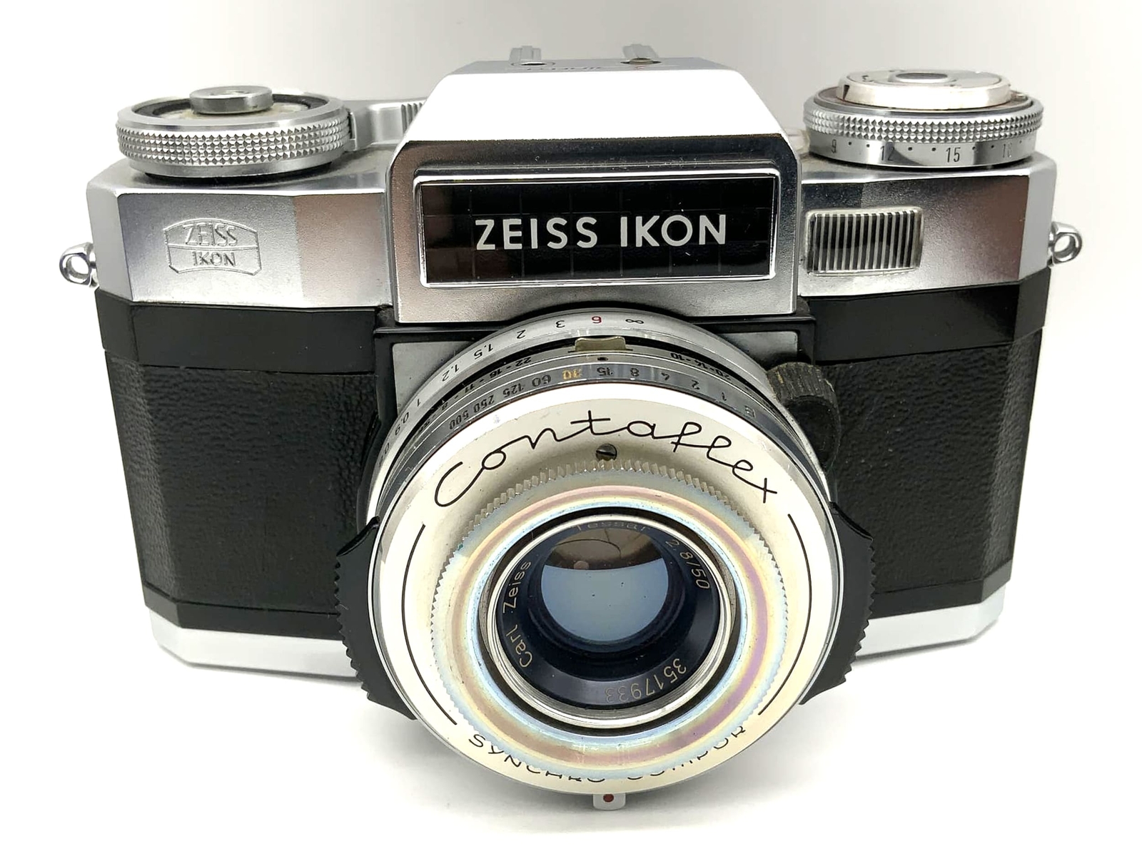 Zeiss Ikon Contaflex B 35Mm SLR Analog With Tessar 2.8/50 Synchro Compur Body