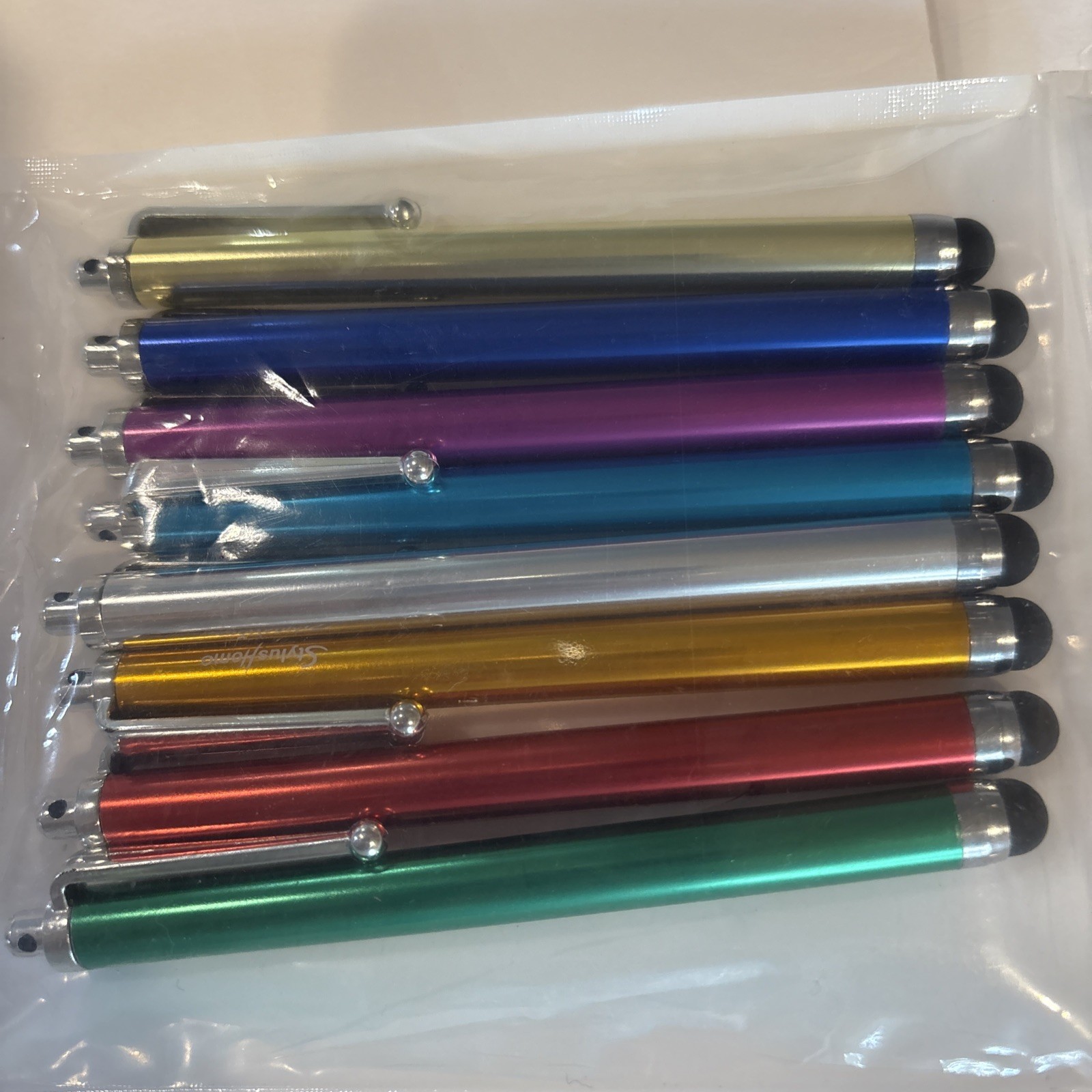 8 Pack Touch Screen Stylus Pens For iPad iPhone Android PC Multicolored