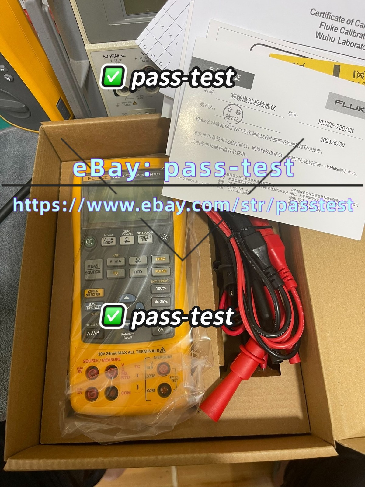 Fluke 726 Precision Multifunction Process Calibrator/ Good function