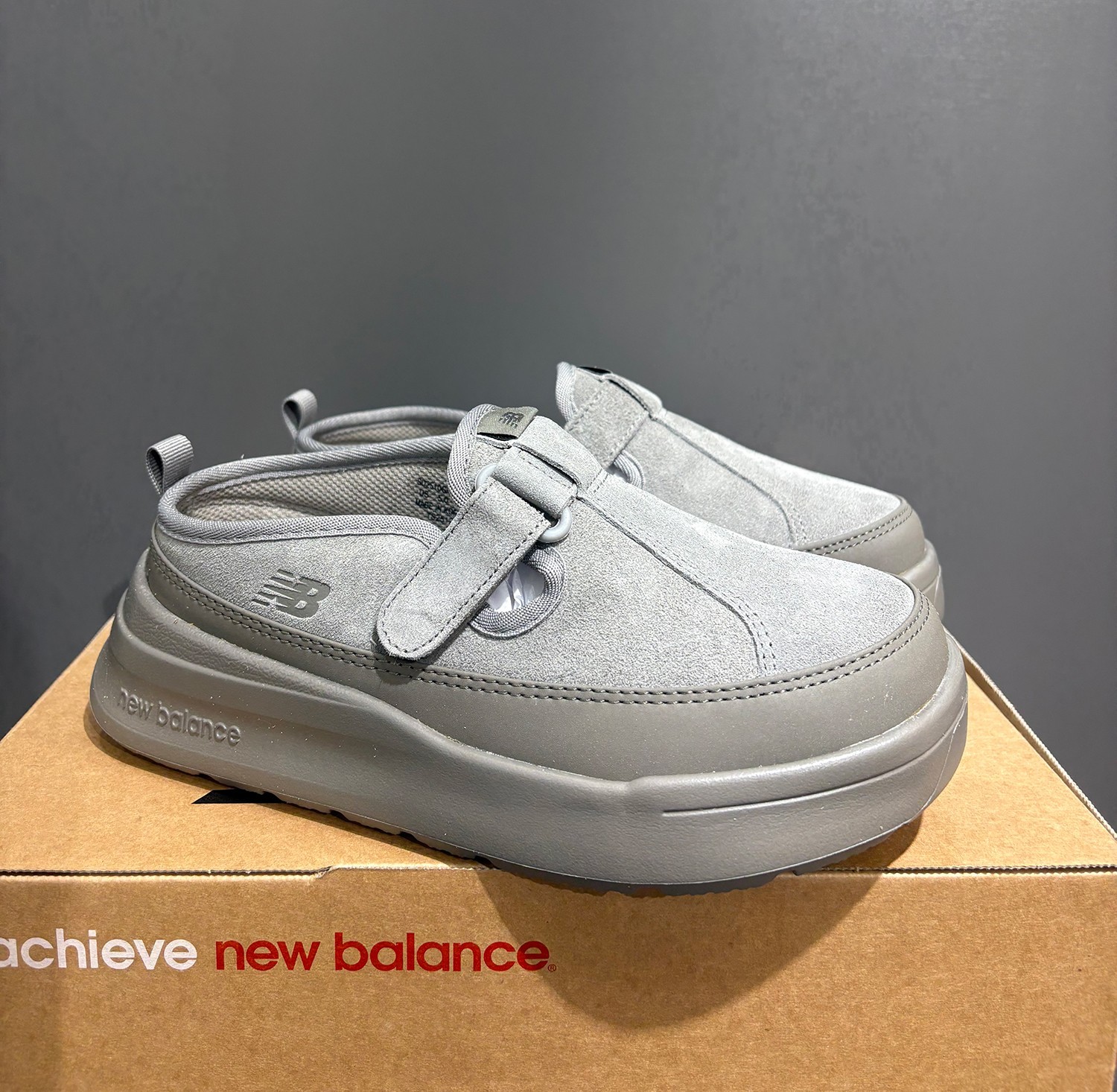 New Balance NB Rover Men Womens Suede Mule Clogs Grey SD2510GR