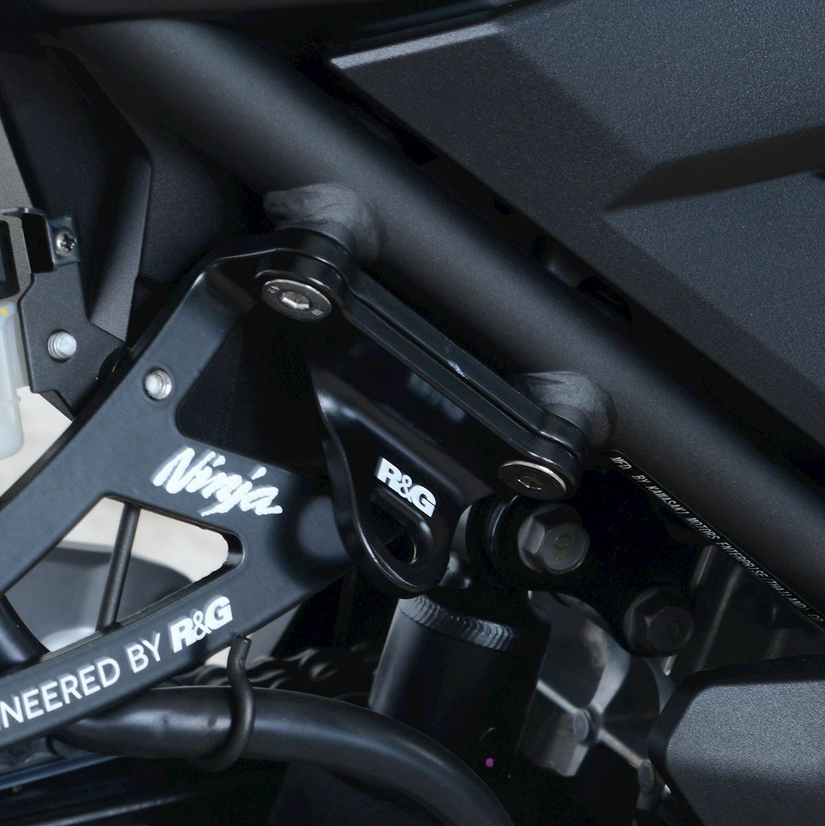 R&G Tie-Down Hooks Black Kawasaki Z400 2019 - 2020