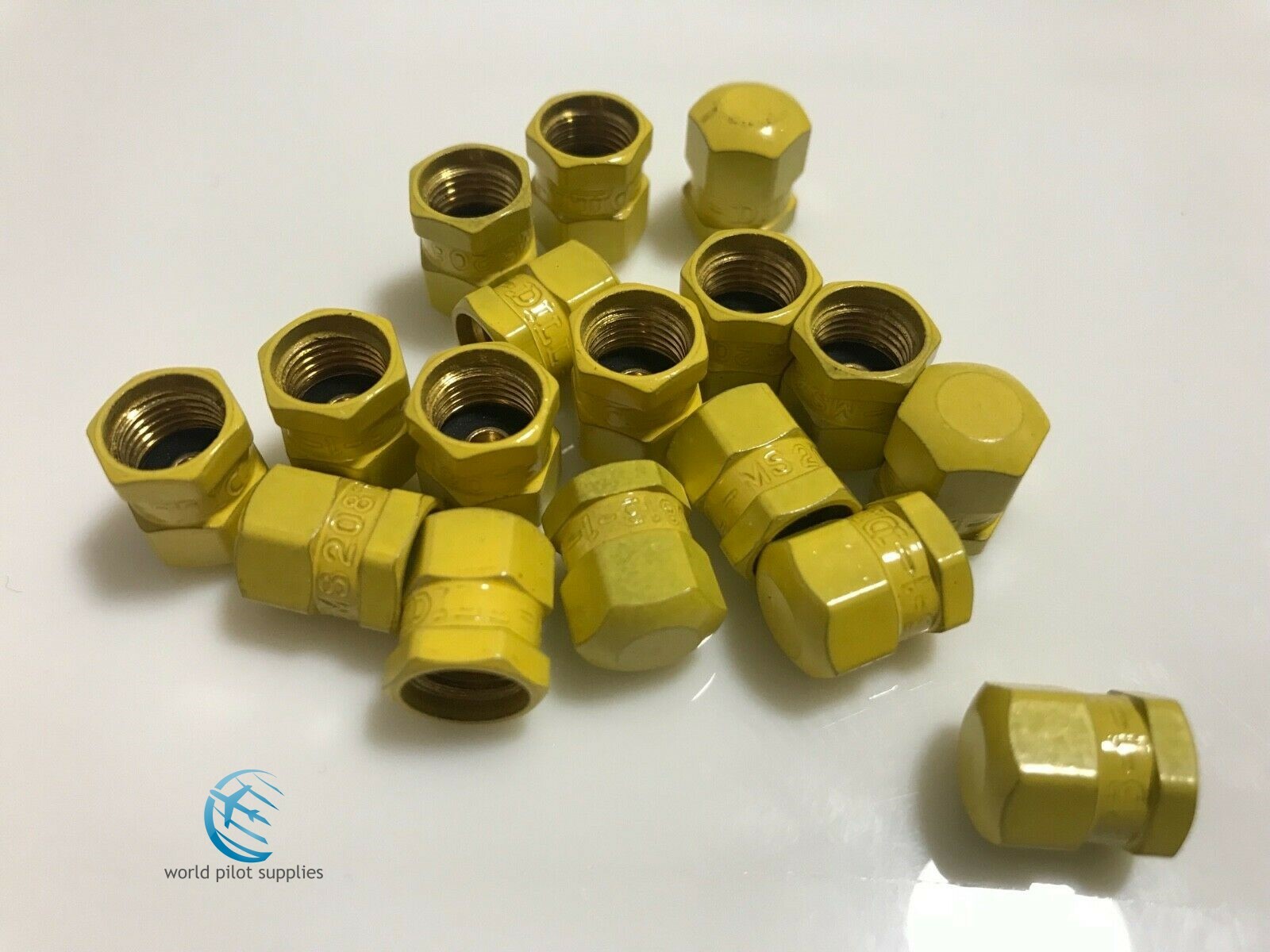 VC5 637 MS20813-1 AIRCRAFT SCHRADER VALVE CAP Tires, Accumulators, etc. HI-PRES