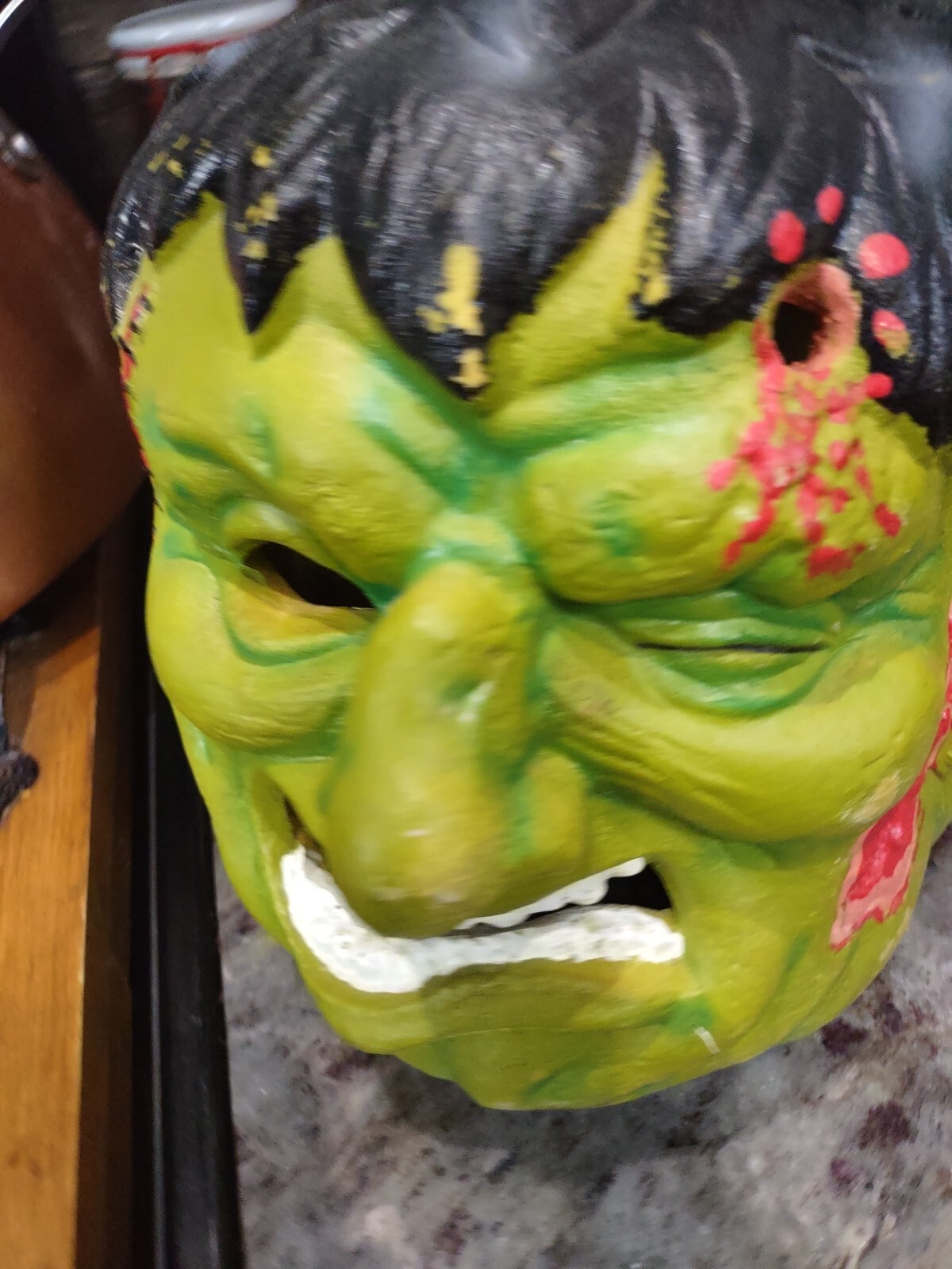 Frankenstein Monster Light Up Foam Head Face Halloween Decor Vintage 90s Matrix