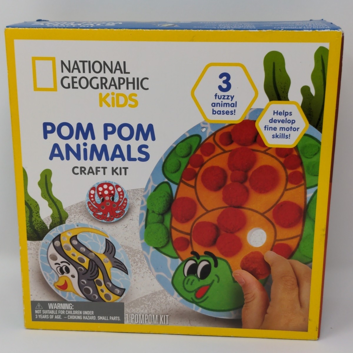 National Geographic Kids Pom Pom Animals Craft Kit (OPEN BOX)