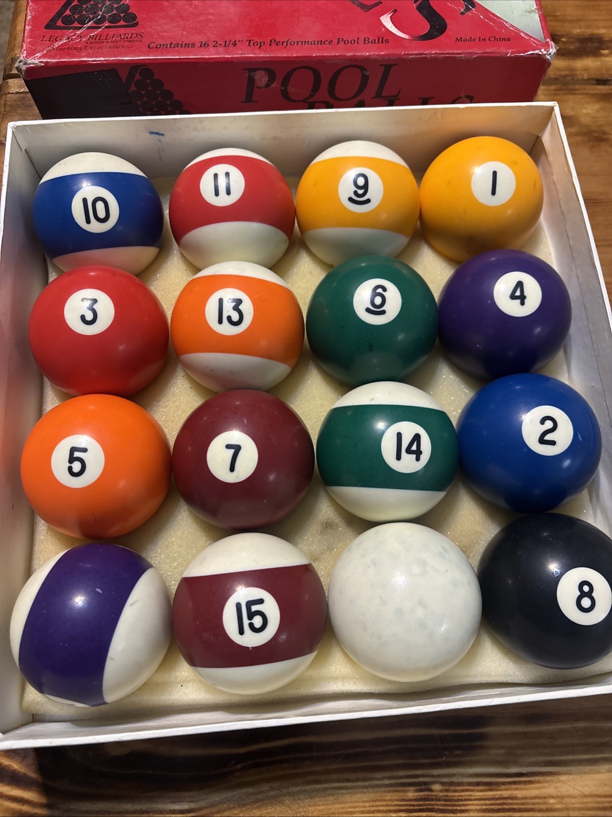 Legacy Billiards Florida Gator Top Performance Pool Balls