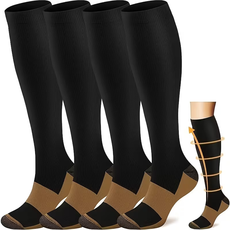 Copper Compression Socks 20-30mmHg Graduated Support Mens Womens S-XXL Wholesale