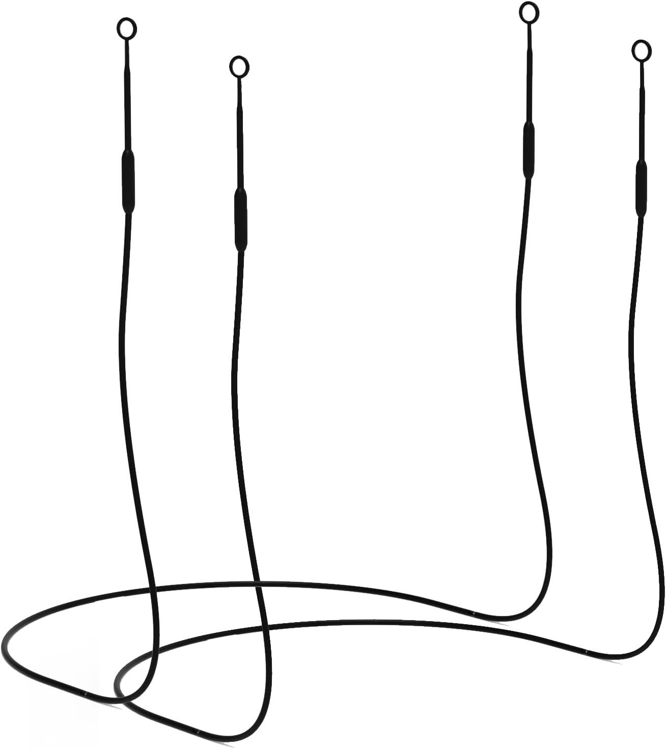 Earplug Lanyard [2 Pcs] with Magnetic Tug-Resistant Safety Cord, Flexible