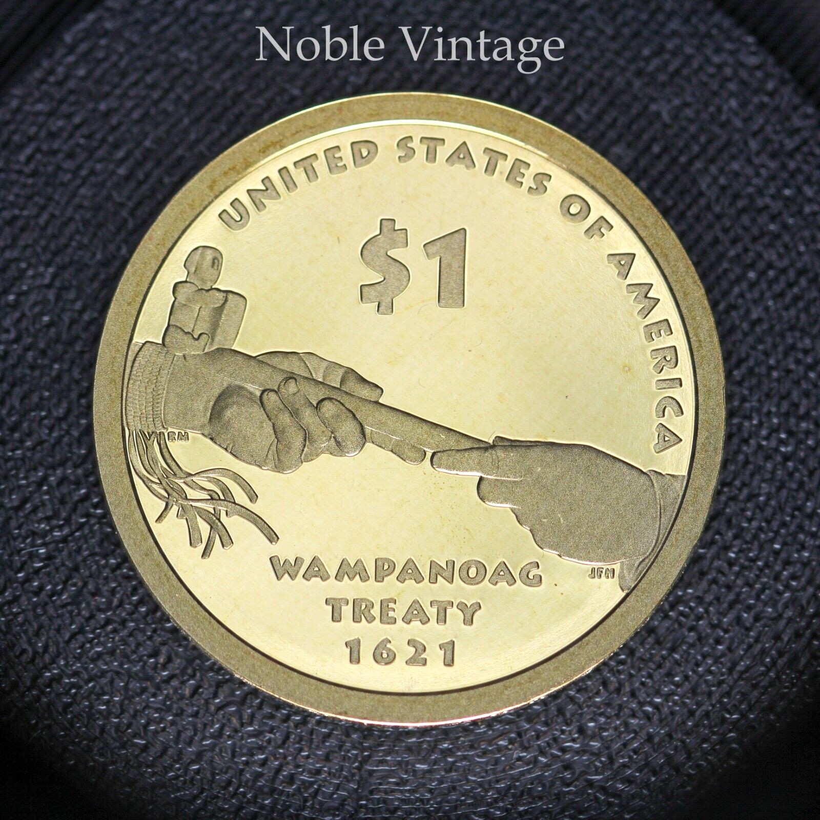 2011 S Proof Sacagawea Native American Dollar -Wampanoag Treaty-From a Proof Set