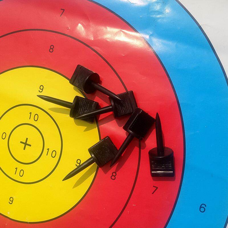 12pcs Archery Target Pins Fix Targets Paper Face Practice Bow Hunting Shooting