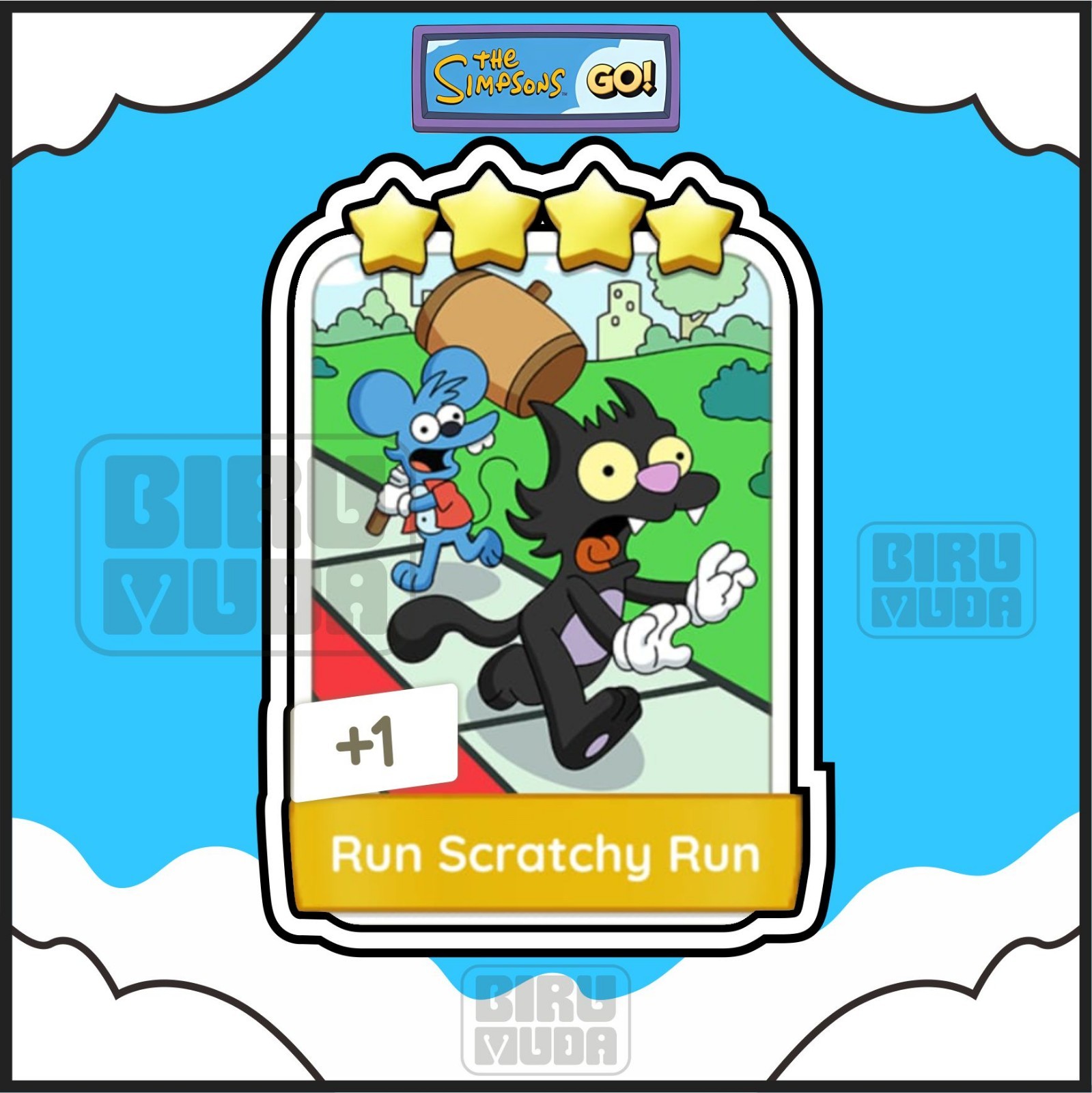 Run Scratchy Run_⭐mono_poly⭐_4 Star Sticker_⭐go_Fast respond 24/7