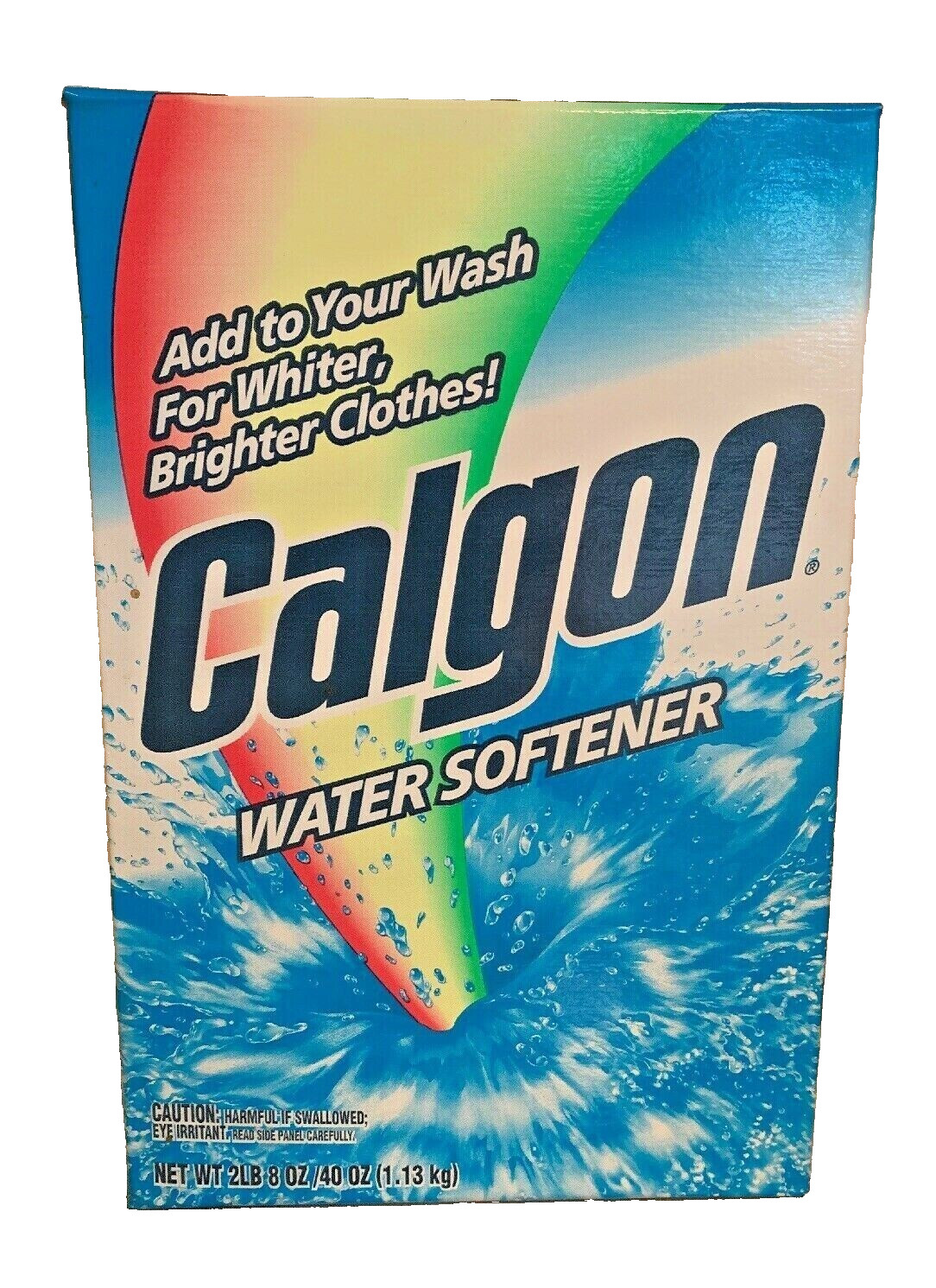 Calgon Water Softener Powder Box New 2 LB 8 OZ (40 OZ) Box Discontinued