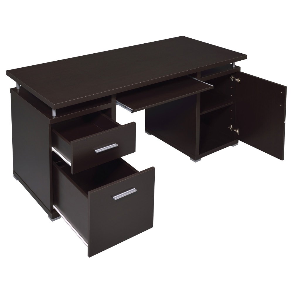 Classic Office Desk w/ 2 Drawers-Compact Computer Desk,Ample Storage & Workspace