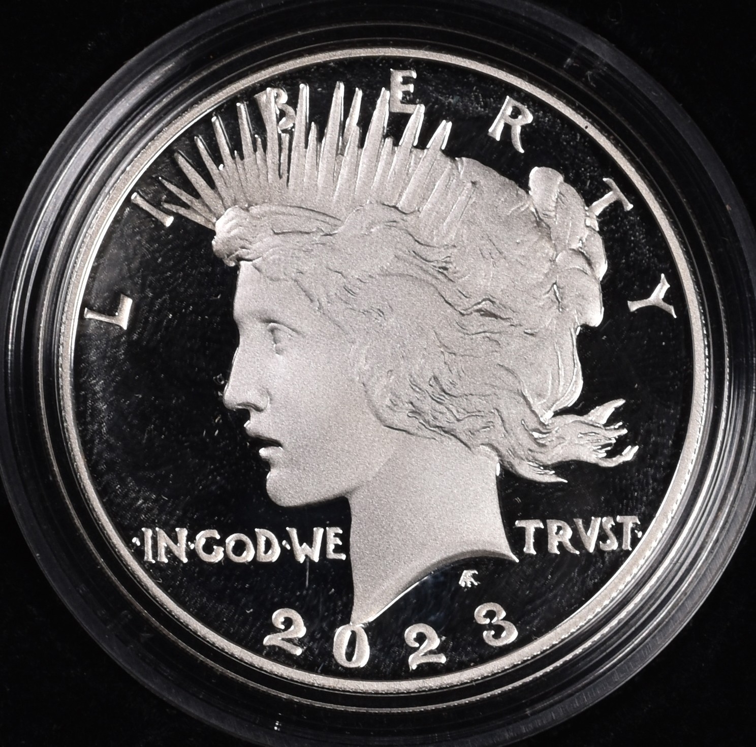 2023-S U.S. Box Peace Silver Dollar With Box & COA - Proof