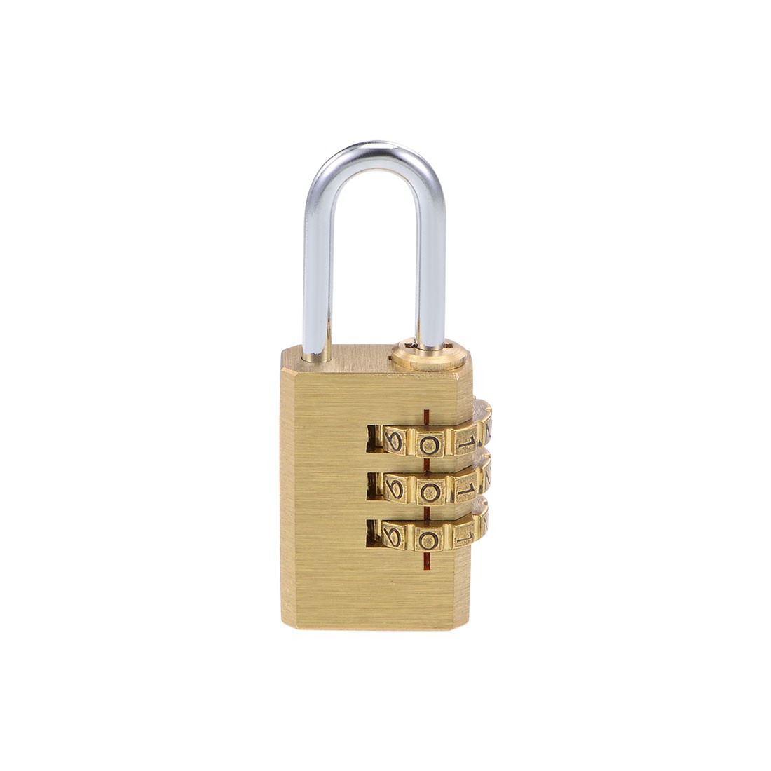 3 Digit Combination Padlock Brass Locks 3mm Shackle Diameter