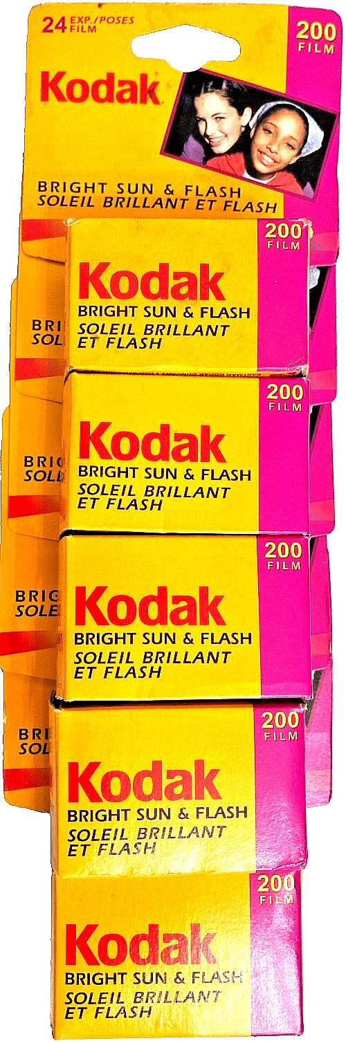 5  EXPIRED  35MM  ROLLS  OF  KODAK  GOLD  200  GB-135-24  COLOR  PRINT  FILMS