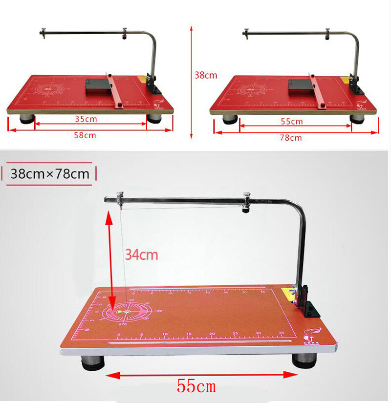 Desktop Hot Wire Foam Cutting Machine Styrofoam Sponge Cutter Work Table 110V US