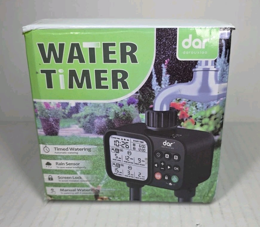 Dar 2 Zone Water Timer WT08 with Dual Outlets