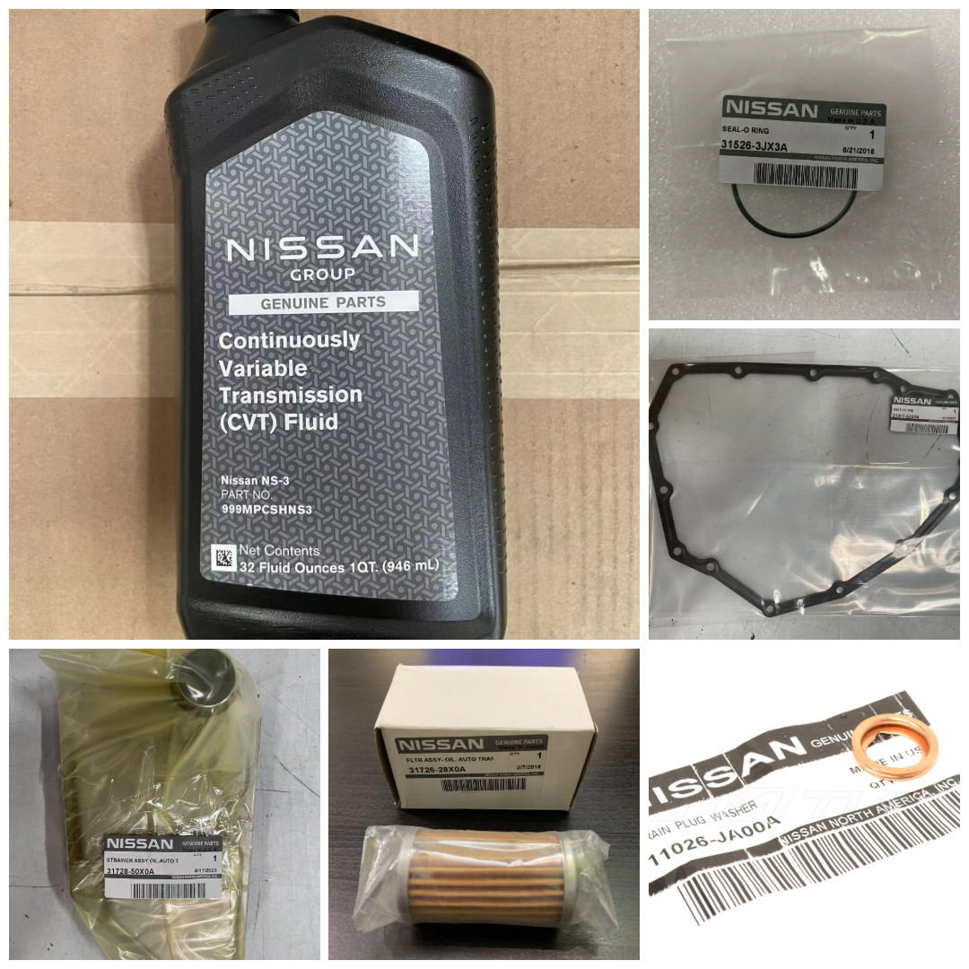 RE0F12A/JF020E GENUINE Nissan NS-3 CVT 5qt Transmission Service Kit Versa Kicks