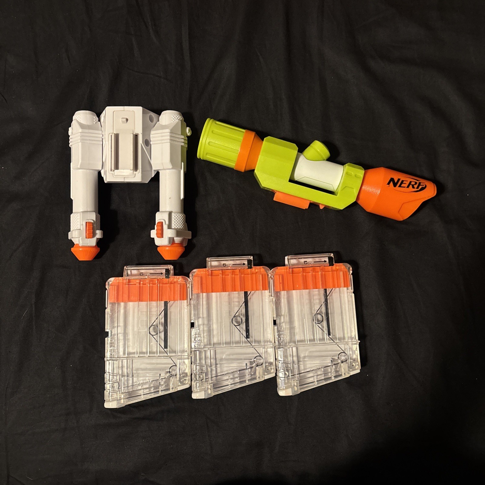 Nerf N-Strike Elite Modulus Long Strike CS-6 with original attachments (2017)