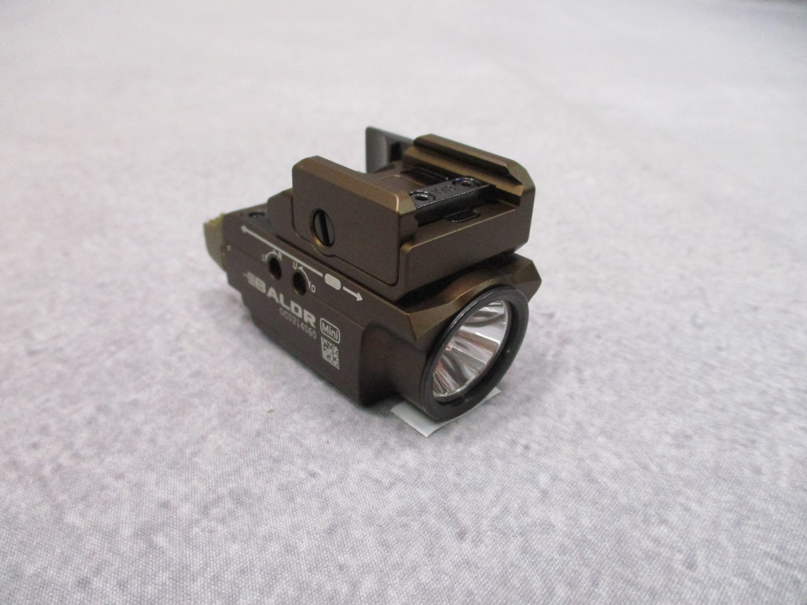 Olight Baldr Mini Tactical Light Green Laser 600 Lumens FDE Excellent