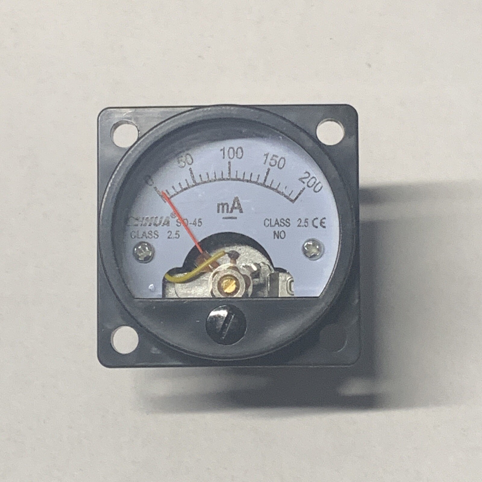 Analog Panel Meter DC 0-200 mA  AMPERMETER SO-45  DC ammeter 0-200mA