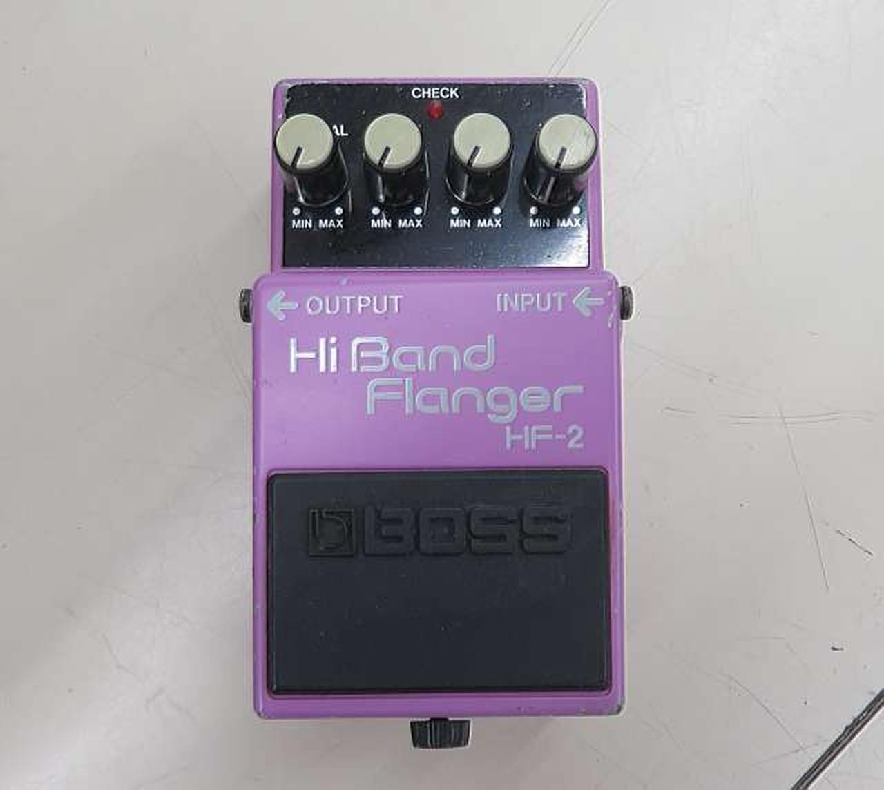 BOSS HF-2 Hi Band Flange Guitar Effect Pedal Shipping from Japan Color is purple