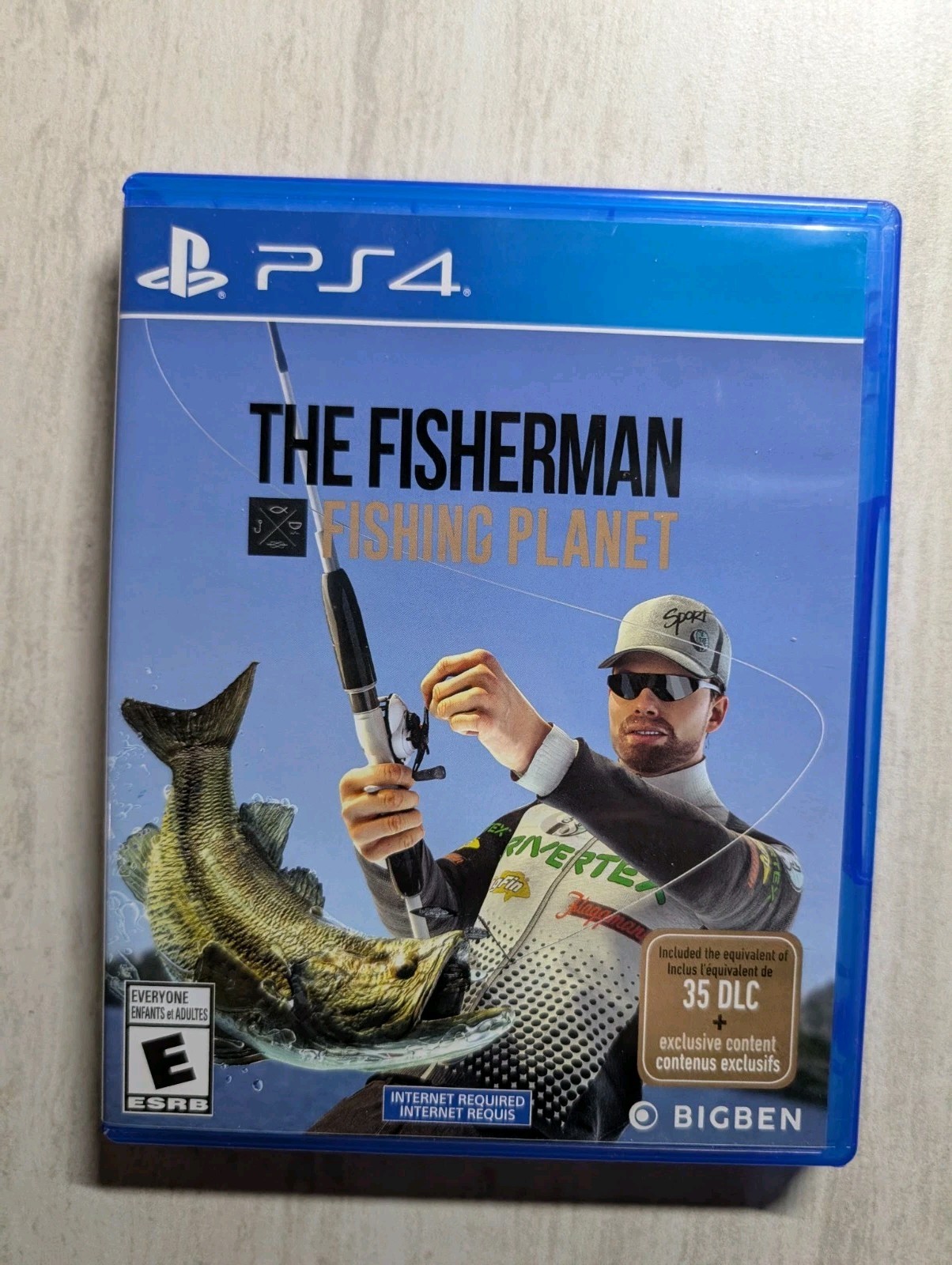 NO GAME The Fisherman Fishing Planet PlayStation 4 PS4 Case