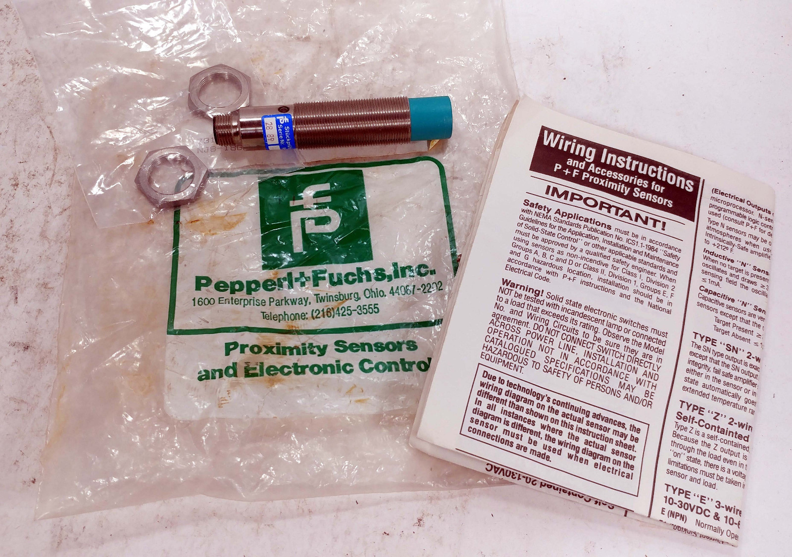 1 NEW PEPPERL+FUCHS NJ8-18GM-WS-V11 PROXIMITY SENSOR NIP ***MAKE OFFER***