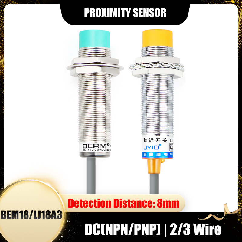 Metal Inductive Proximity Sensor Metal Inductor Switch DC(NPN/PNP) | 2/3 Wire