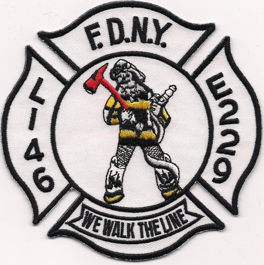New York City - Engine - 229 / L-146 "We Walk the Line" (4.5" x 4.5") fire patch
