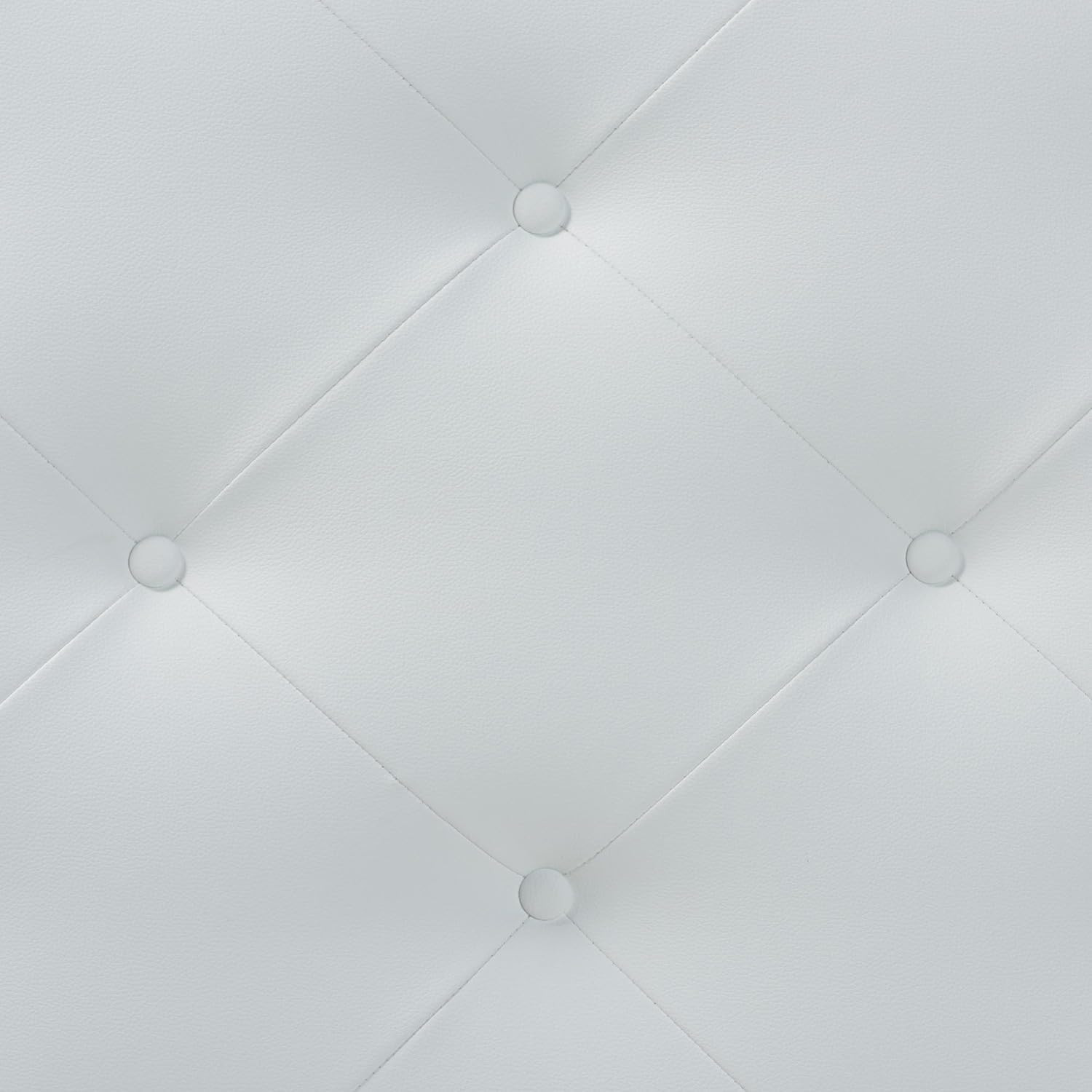 Modern White Faux Leather Full Headboard by Baltimore