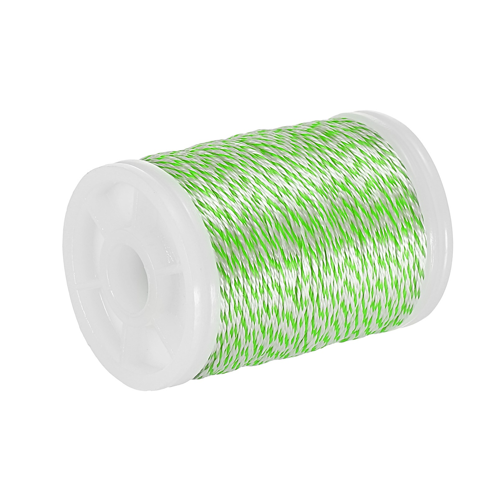 Archery Bow String Serving Thread, 0.02" Dia Bowstring Thread, Grass Green/White