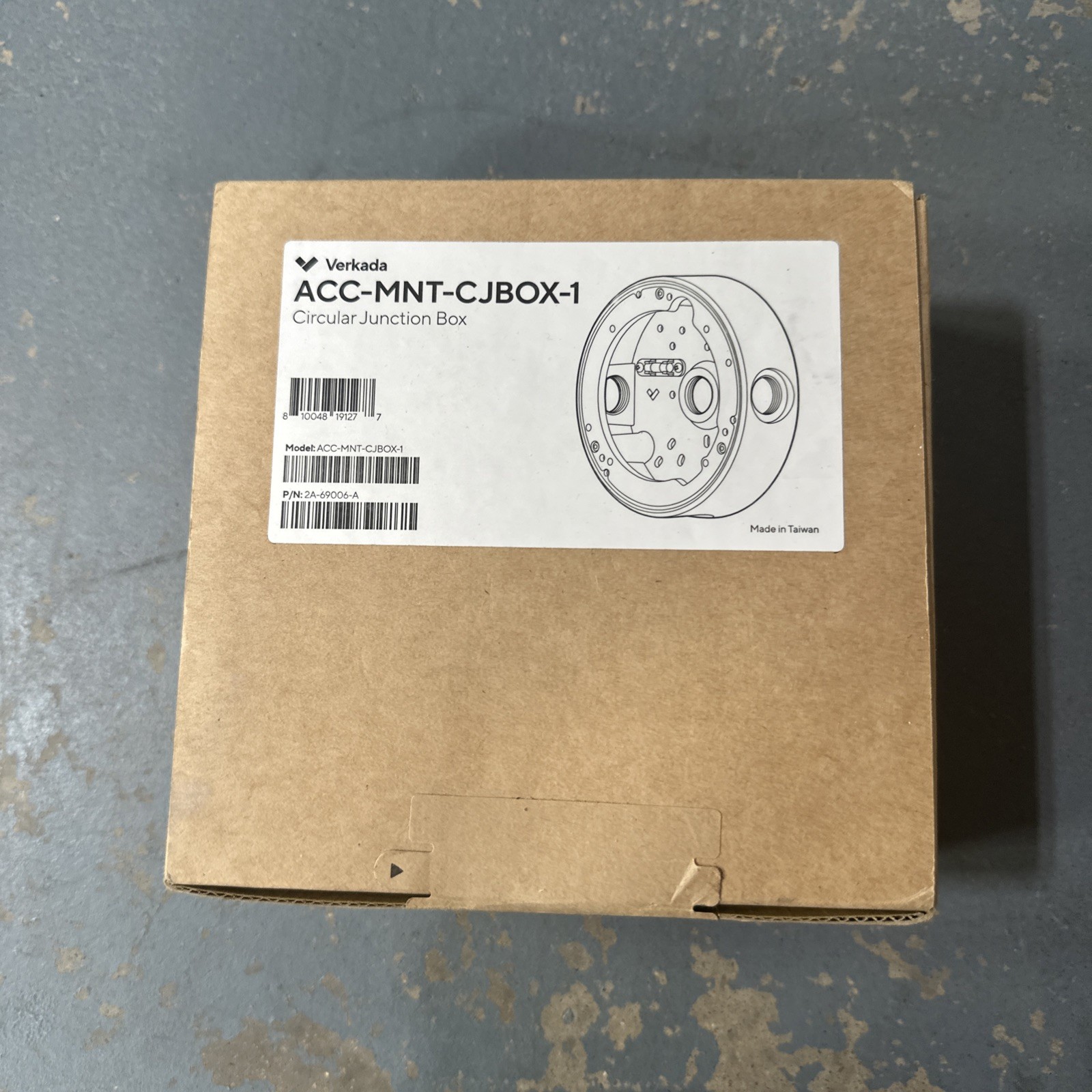 Verkada ACC-MNT-CJBOX-1 Circle Junction Box