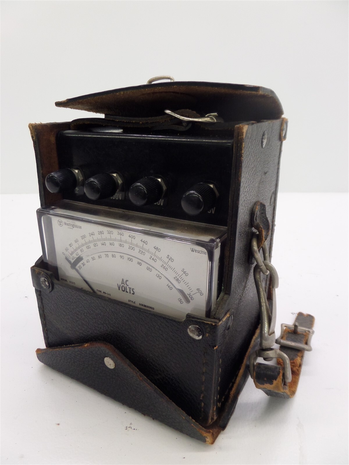 Westinghouse Weschler Type PR-141 AC Voltmeter with Case