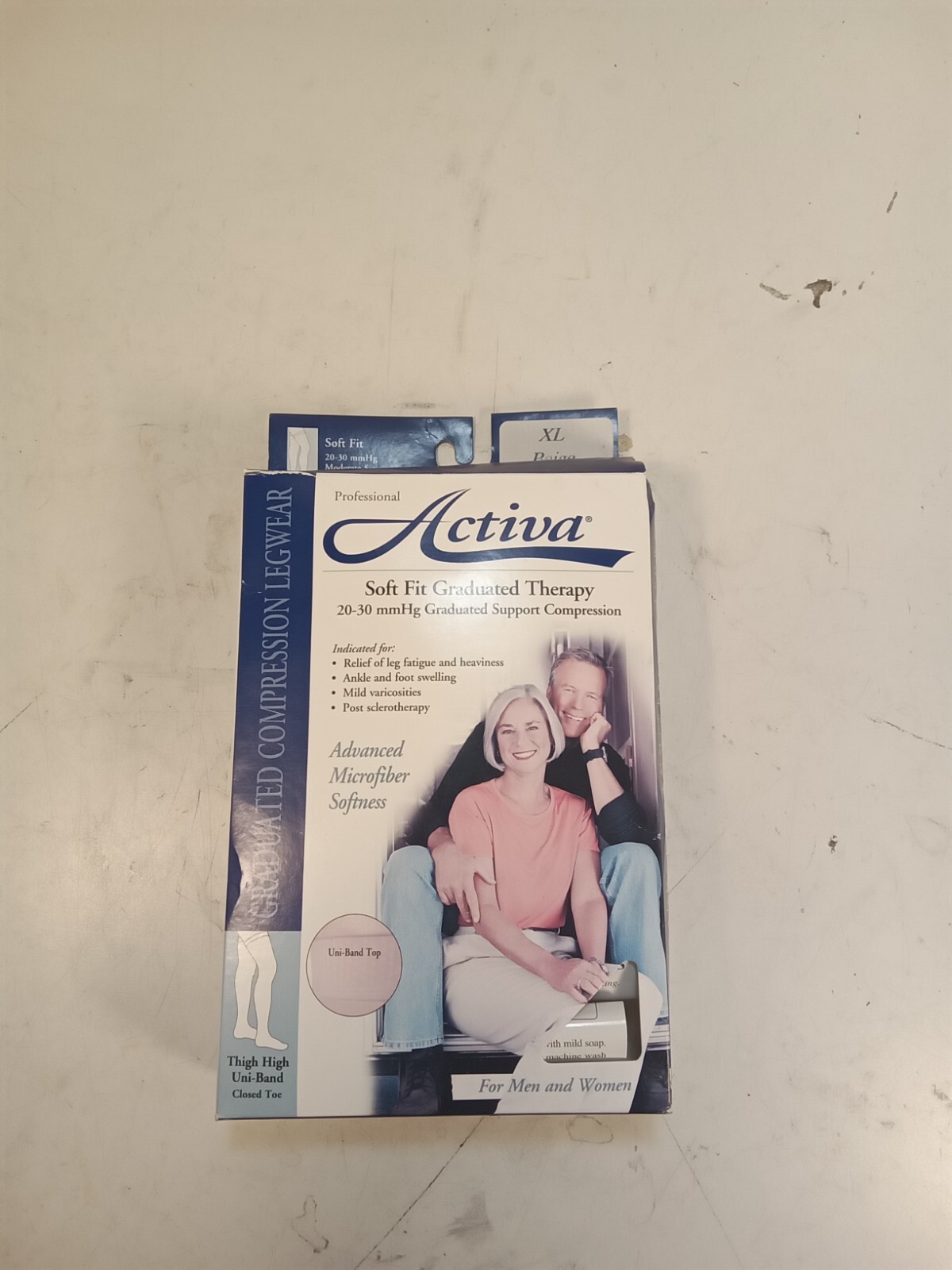 Activa Soft Fit Graduated Therapy 20-30 MMHG, Thigh High, Uni- Band Beige