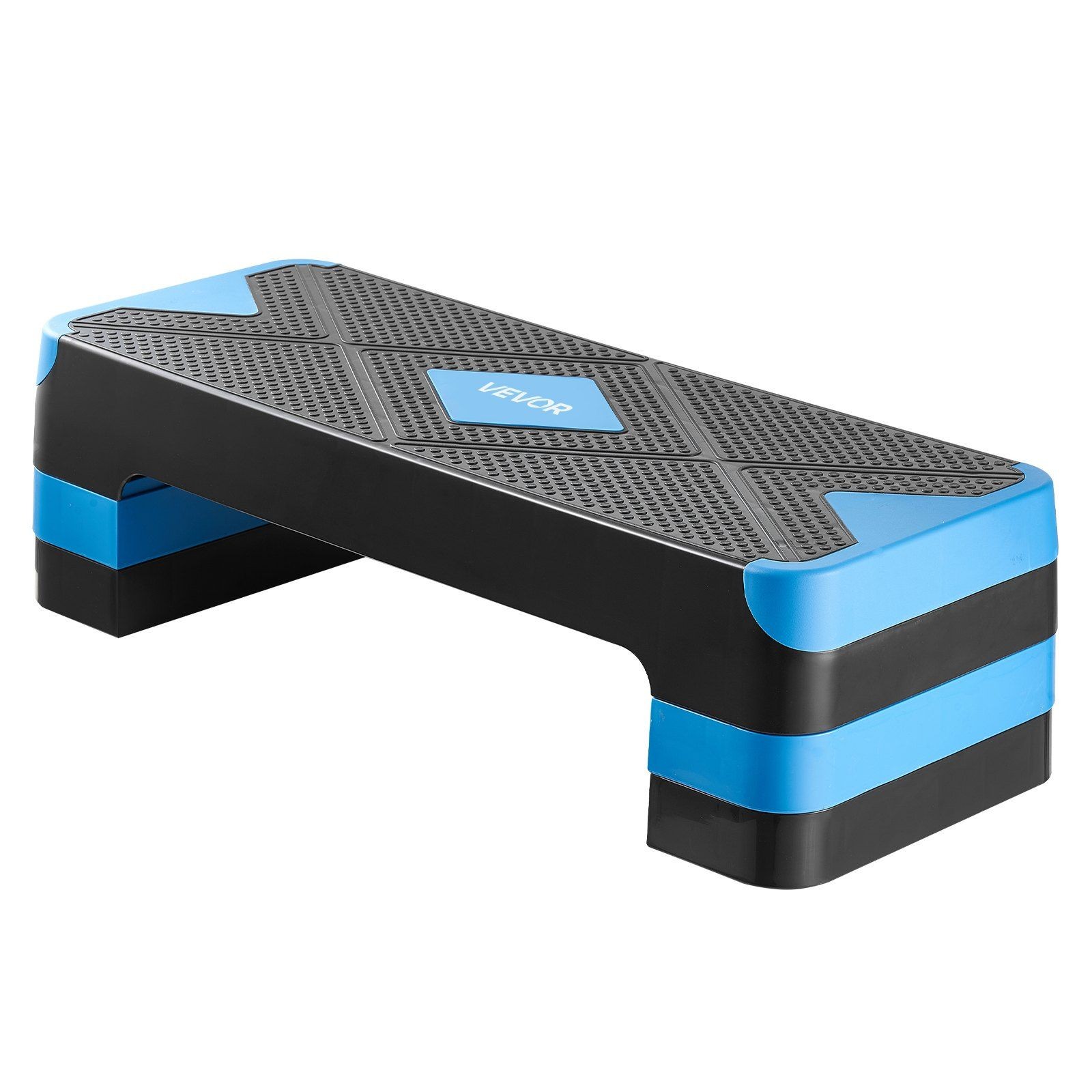 High-Impact Step Platform 28in Reinforced Base Adjustable Heights Blue