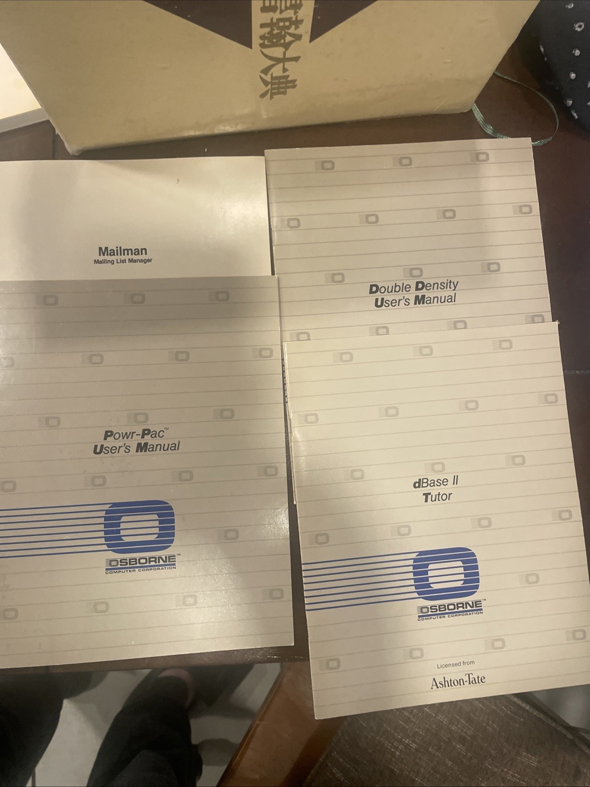 Vintage Osborne 4 Manuals, Dbase 11, Mailman, Power-pac, & Double Density Users