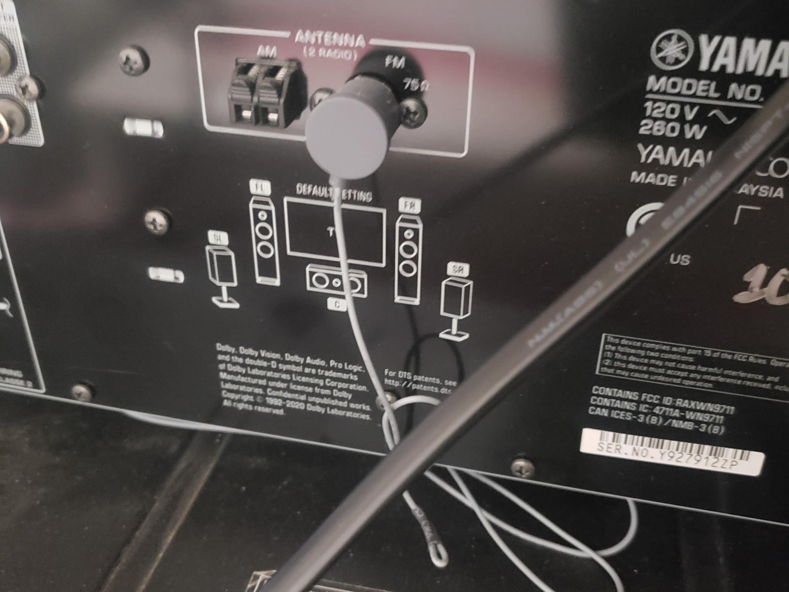 Yamaha RX-V4A 5.2 Channel AV Receiver Complete