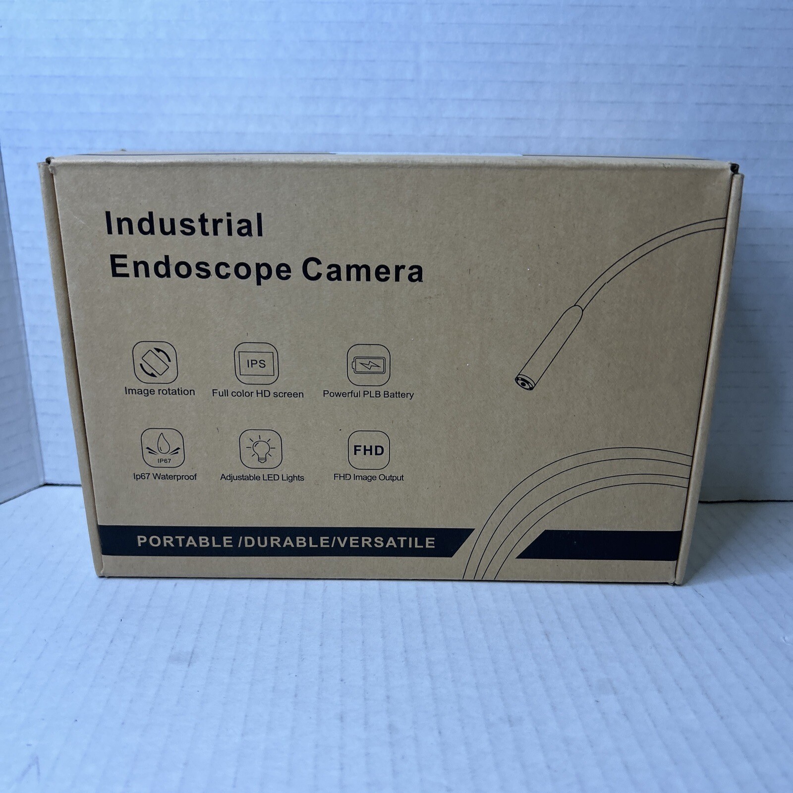 Kulemax Dual Lens Industrial Endoscope Camera, 1080P Digital Borescope Inspec...