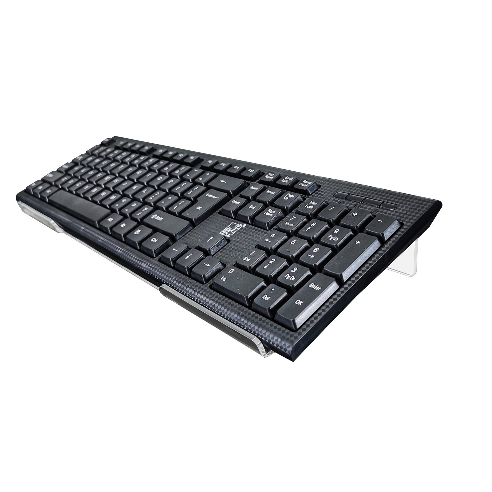 Clear Acrylic Keyboard Tilting Stand Computer Gaming 15.7W x 1.6H x 5.3"D