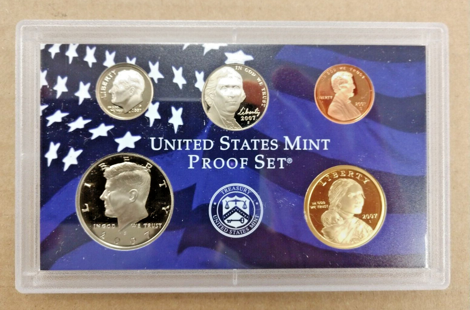 2007 S U.S. Mint 14 Coin Proof Set w/ Original Packaging and Certs