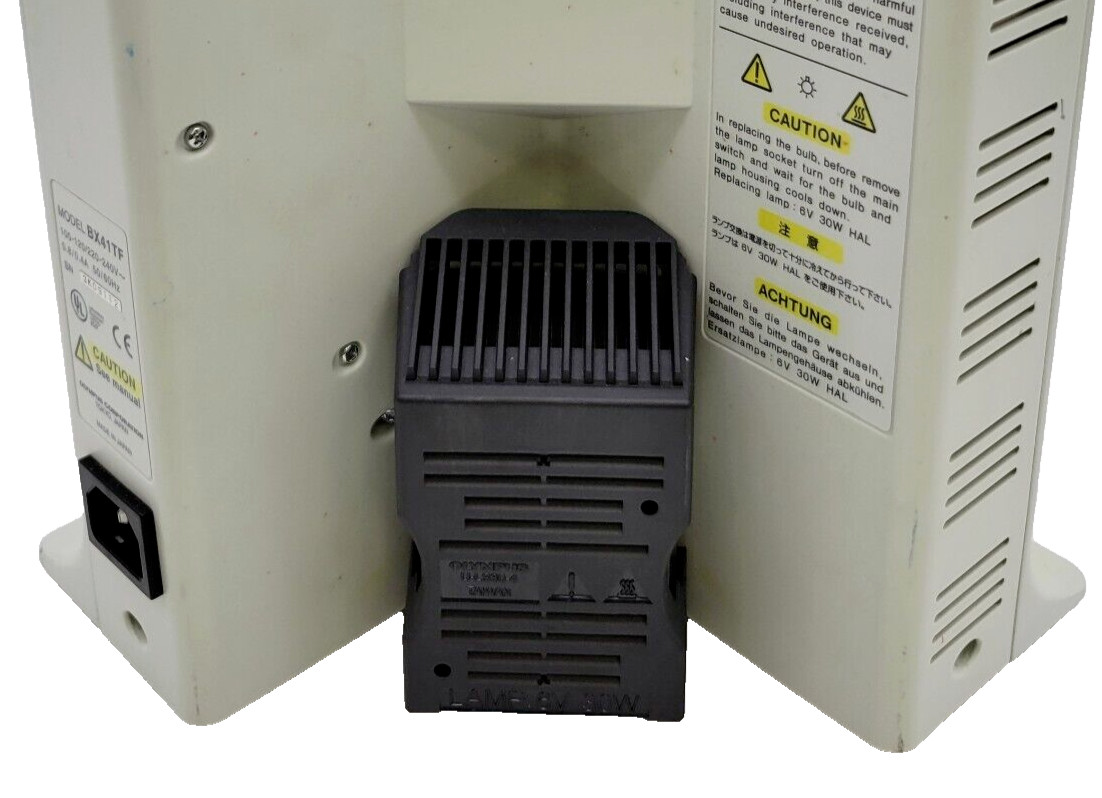 Olympus Microscope U-LS30-4 Lamphouse / BX40, BX41, BX45 Lamp Socket *NEW*