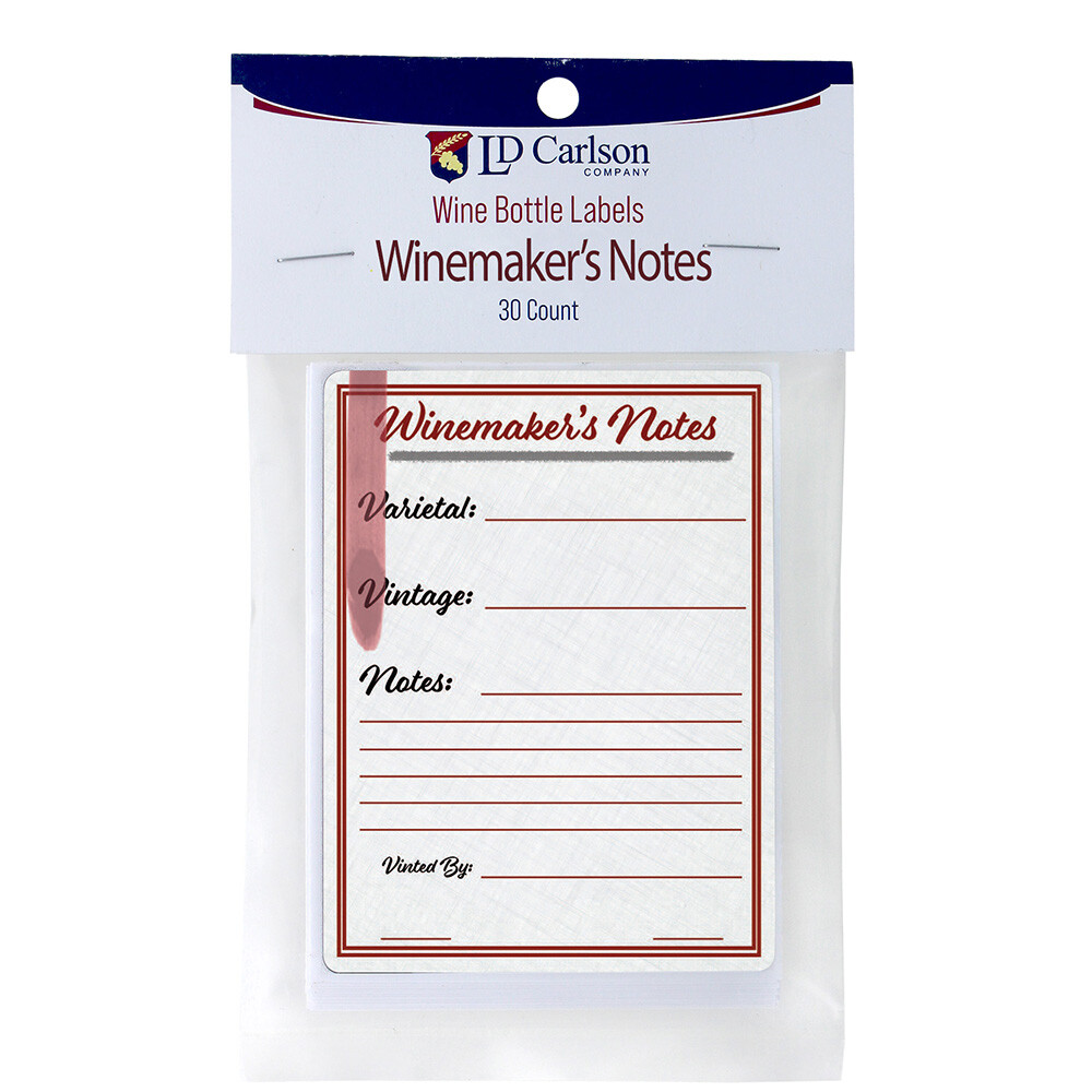 Winemakers Notebook Wine Bottle Labels 30/Pack Mist Collection