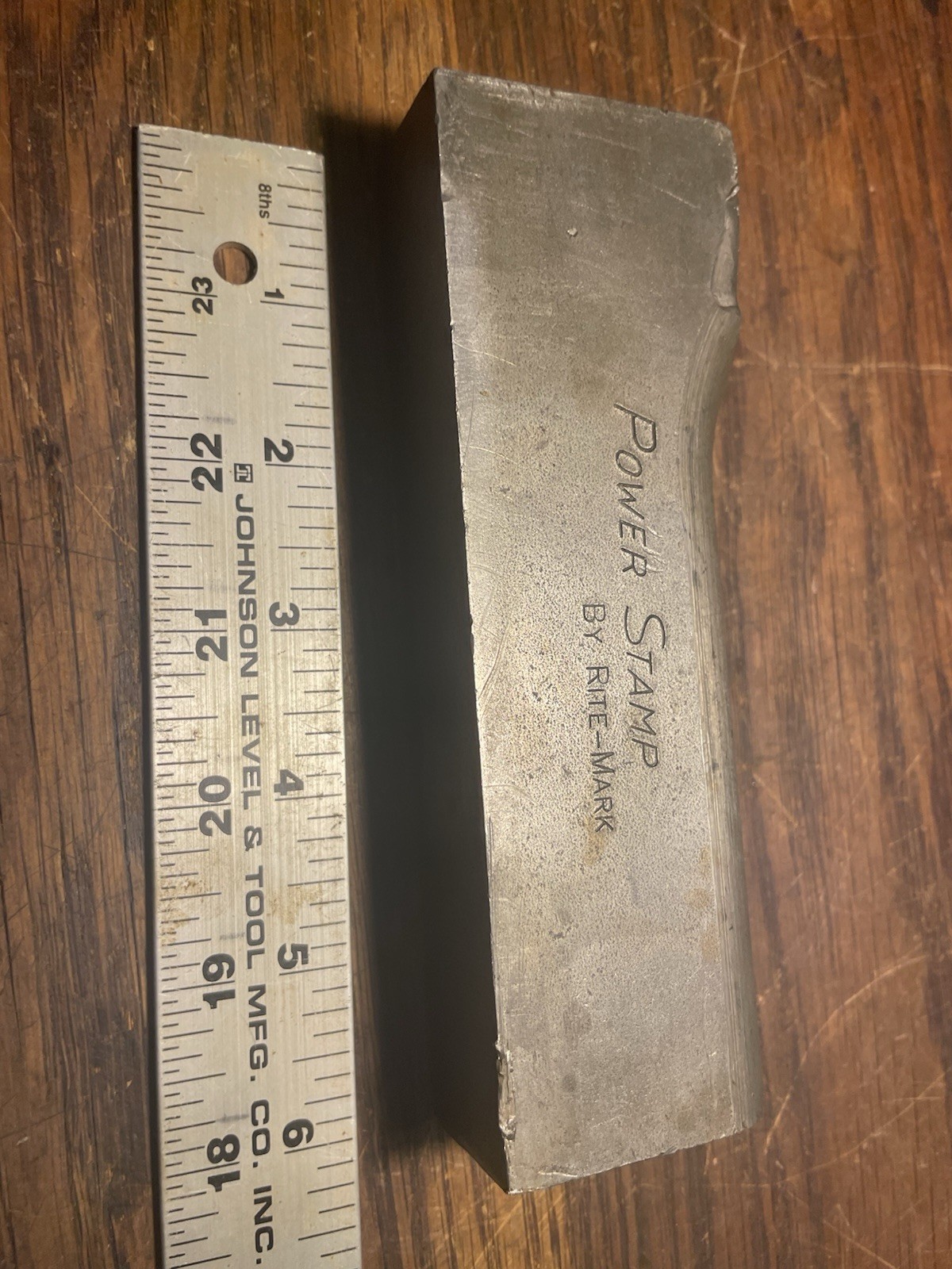 POWER STAMP BY RITE-MARK Industrial Stamp Office Hand Tool Solid 3lb 8oz